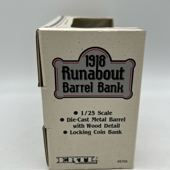 ERTL Ford Runabout 1918 Agway 1/25 Scale Barrel Truck Bank Die Cast Metal 1991 - Picture 10 of 14